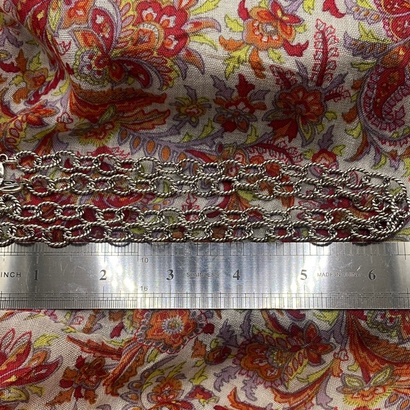 Carolyn Pollack Sterling Silver Rope Link Necklace - Picture 4 of 5